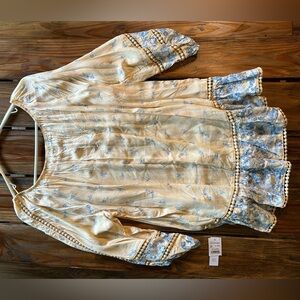 Never worn.  Size XL.  Summer top.